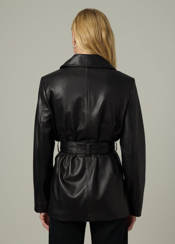 THE ROMA BELTED LEATHER JACKET - Image 4