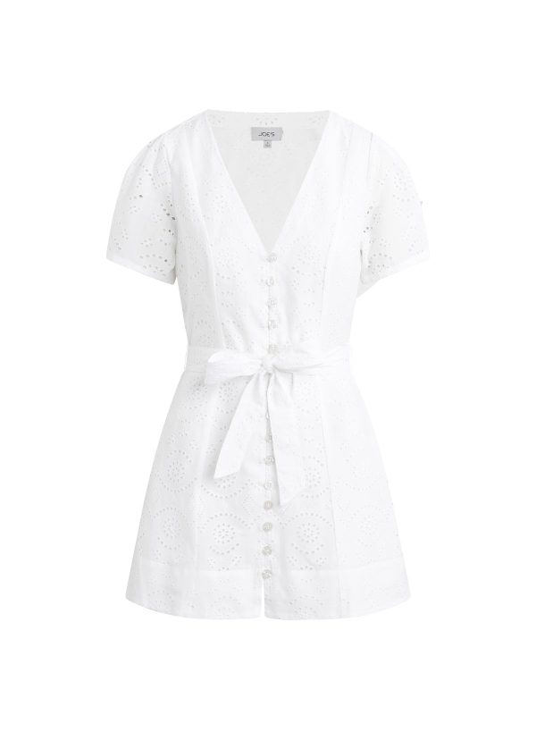 THE HALLE EYELET MINI DRESS - Image 7